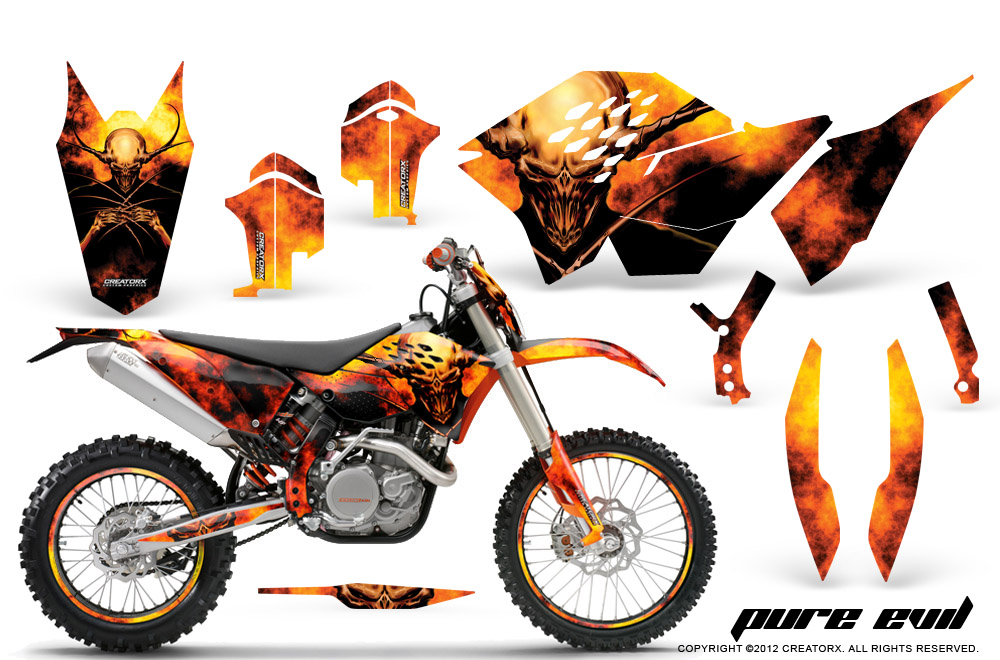 KTM C5 Graphics Kit Pure Evil NP Rims